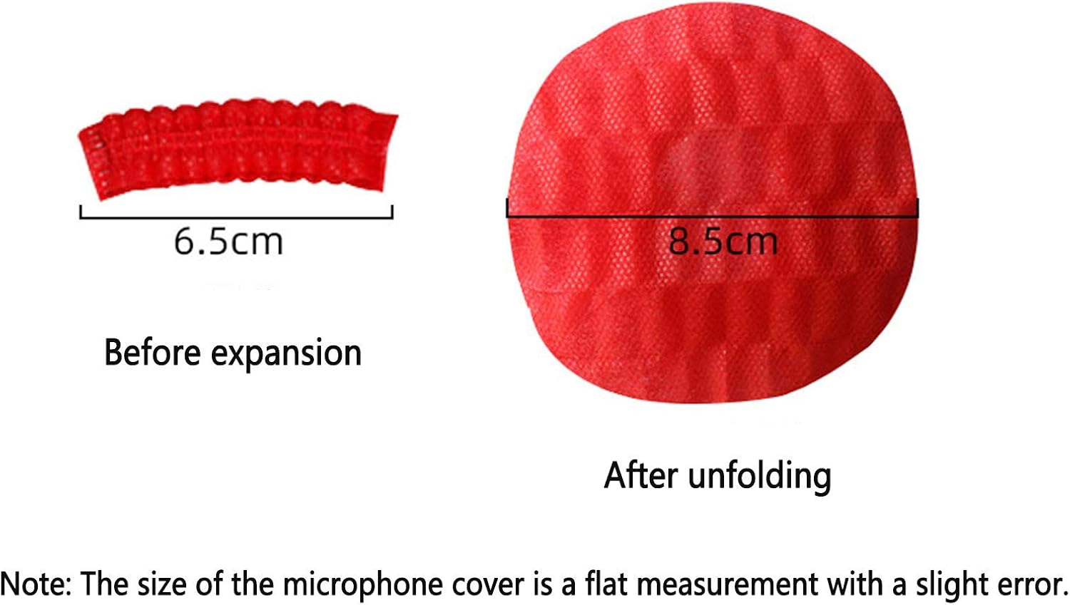 400 Pcs Disposable Microphone Cover Washable Loudspeaker Multifunctional Sponge Cover - Image 3