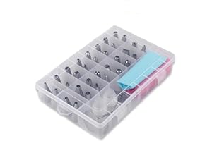 Quick-Change Coupler Cake Kit – 38pcs Set with 32 Tips, Silicone Bags & Nails