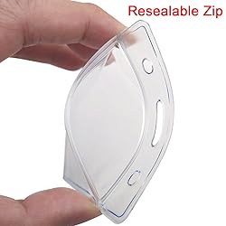 AMUU 12 Pack Vertical Clear Badge Holders Large 4x3