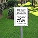 TISOSO Dog Waste Leash and Clean Up After Your Dog Tin Signs Outdoor Park Yard Signs Vintage Iron Painting House Cafe Sign Industrial Warning Signs Metal Gift Size 8 X 12