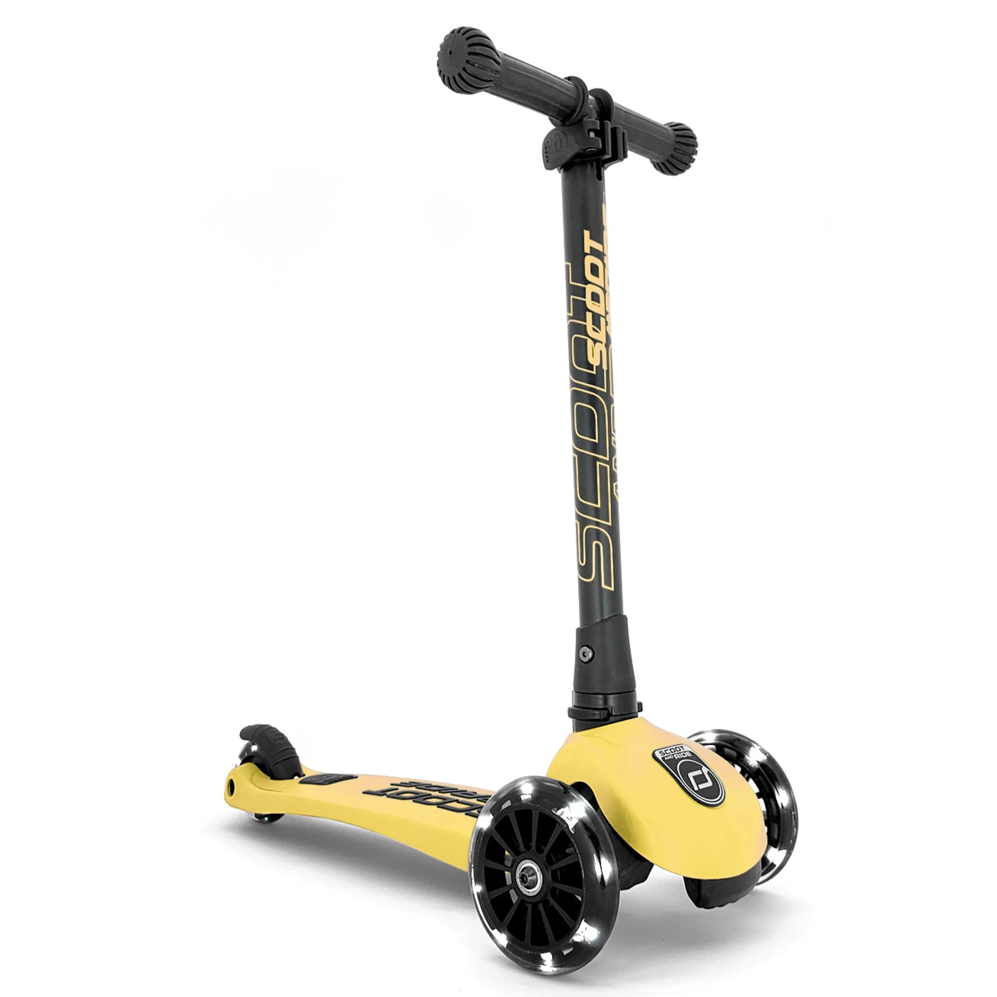 Scoot & Ride Highwaykick 96358 3 LED Scooter Plastic/Metal Lemon, Dimensions: Approx. 55 cm x 15 cm x 24 cm, Yellow