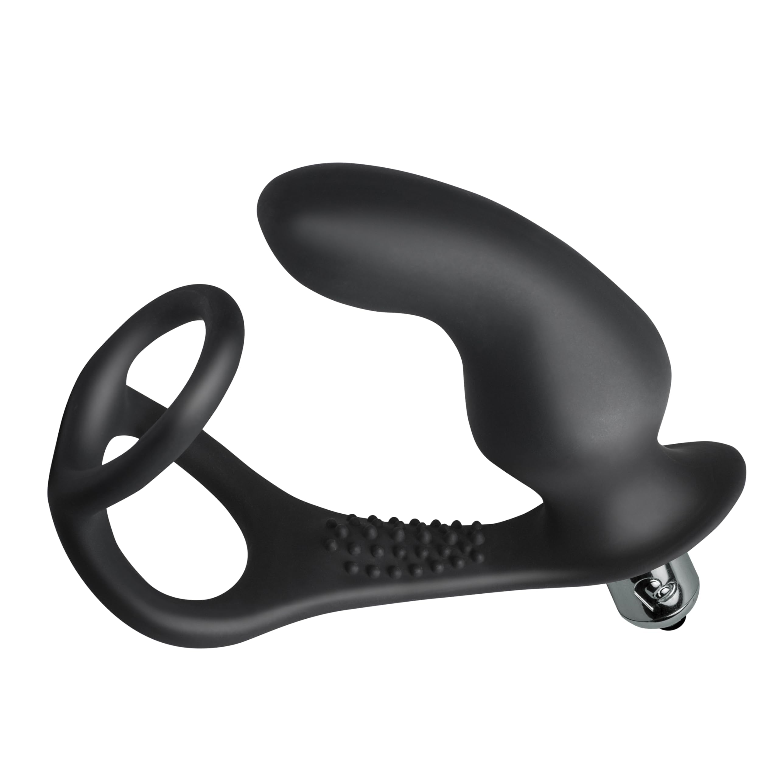 Rocks-Off RO-Zen Pro Vibrating Butt Plug and Double Cock Ring, Black