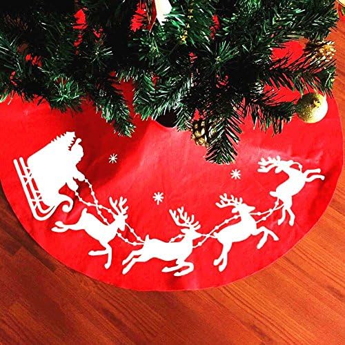 Being Spring Christmas Decorations Xmas Tree and Elk Tree Skirts Soft Plush for Christmas Decorations Home Decor (Elk)