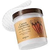 SKINFOOD Carrot Carotene Toner Pads, Hydrating & Soothing for Dry Skin, Instant Cooling, After Sun & Heat Care, Cotton Facial Toner Pads, Korean Skincare for Face (60 Counts)