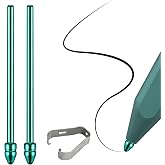 No Wore Out Titanium Alloy Replacement Fine Tips fit for Kindle Scribe Basic and Premium Pens Digital Pen, Smooth Ballpoint Note Taking Backup Nibs,2 Pcs,Green