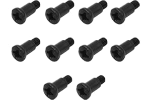 SCXCLY 20pcs Shoulder Screws, M3 x 4 x 10mm RC Shoulder Screws, Carbon Steel, Zinc-Plating (Black)