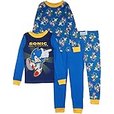 Sonic The Hedgehog boys 4 Piece Cotton Pajama