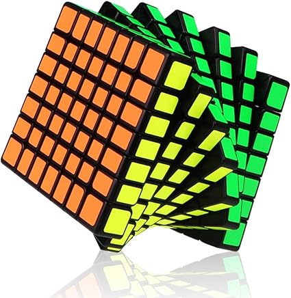 D Eternal QiYi QiXing Rubiks Cube 7x7x7 High Speed Magic Rubix Rubic Cube Puzzle,Multicolor