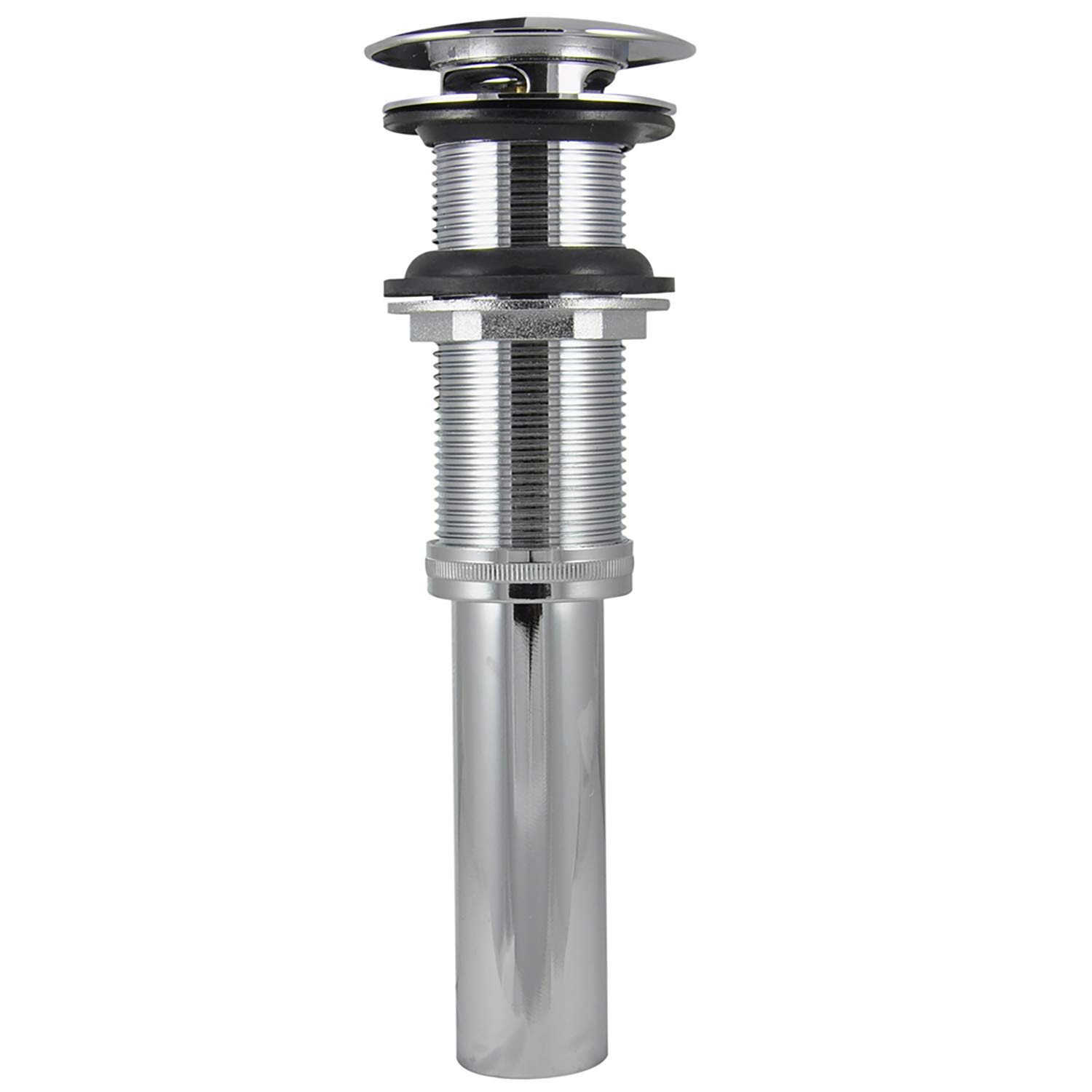 DANCO (89461) Decorative Push-Button Sink Drain Without Overflow, 1-1/4 Inch, Chrome Finish, 1-Pack