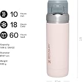 Stanley 1913 Quick Flip Stainless 1.06L Water Bottle Rose Quartz view 2
