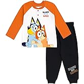 Bluey T-Shirt and French Terry Jogger Pants Outfit Set Infant to Big Kid Sizes (12 Months - 10-12)