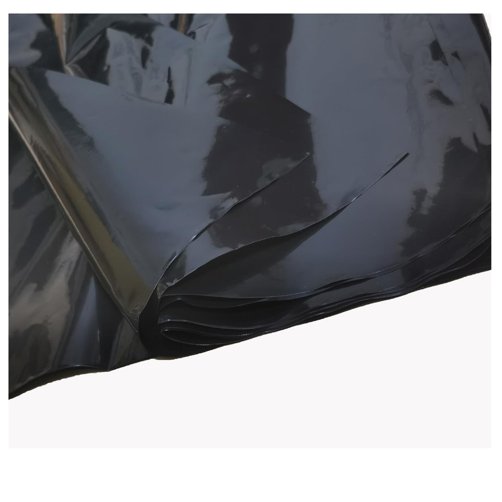 2M X 10M Black Heavy Duty Polythene Plastic Sheeting, 1.6kg Thickened Garden Grow Polythene Cover Sheets for Gardening Insulation and Building Rubble Protection (Environmentally Friendly)