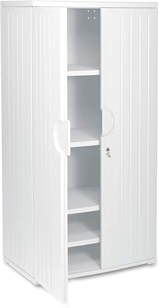 Amazon Com Officeworks 72 In Storage Cabinet In Platinum Home