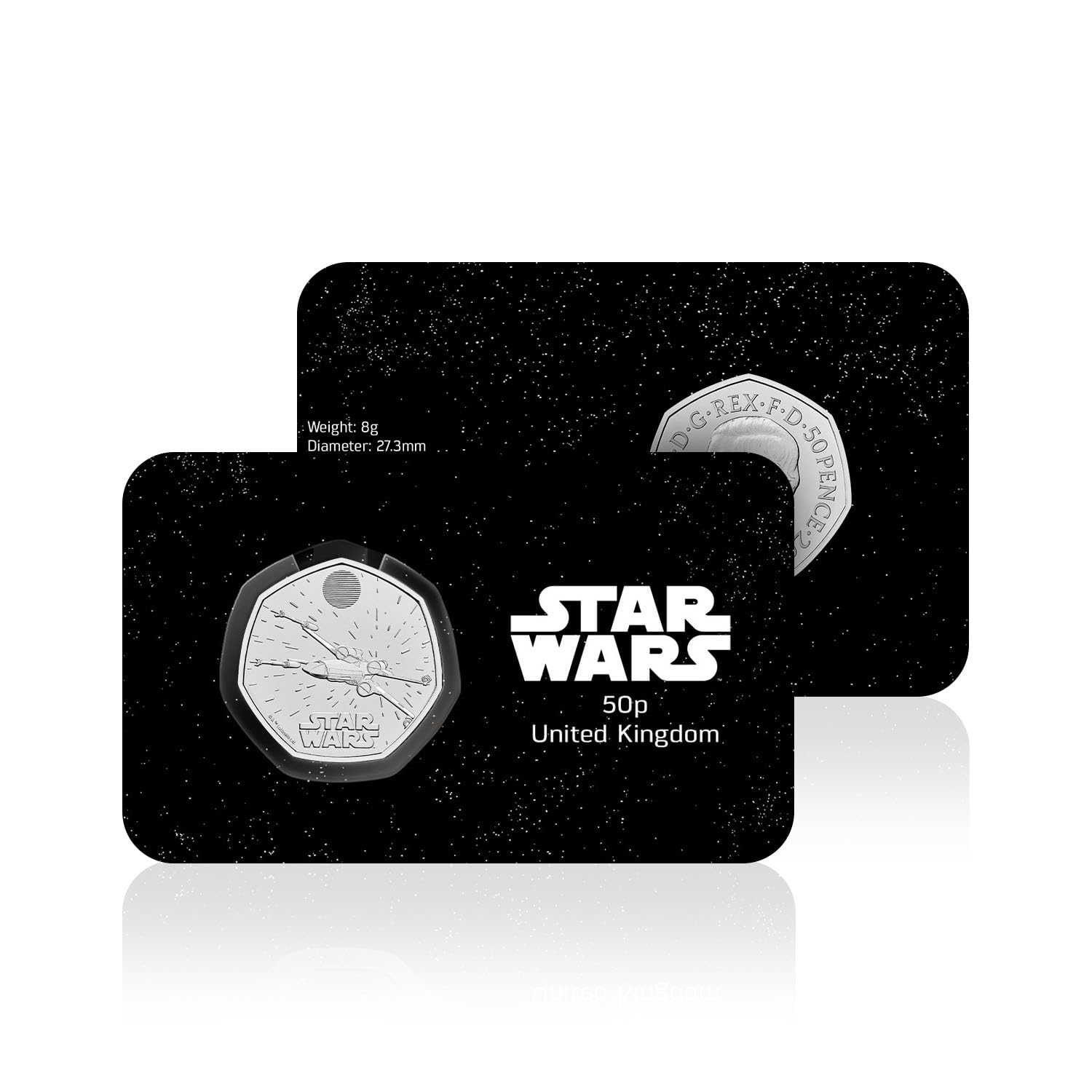 Koin Royal Mint Star Wars X-Wing Coin Brilliant Uncirculated BU 50p 2024 UK