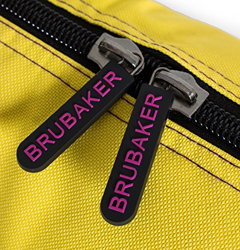 BRUBAKER Superfunction - Limited Edition - Combo Ski Boot Bag and Ski Bag for 1 Pair of Ski, Poles, Boots and Helmet - Purple Yellow - Thumbnail 6