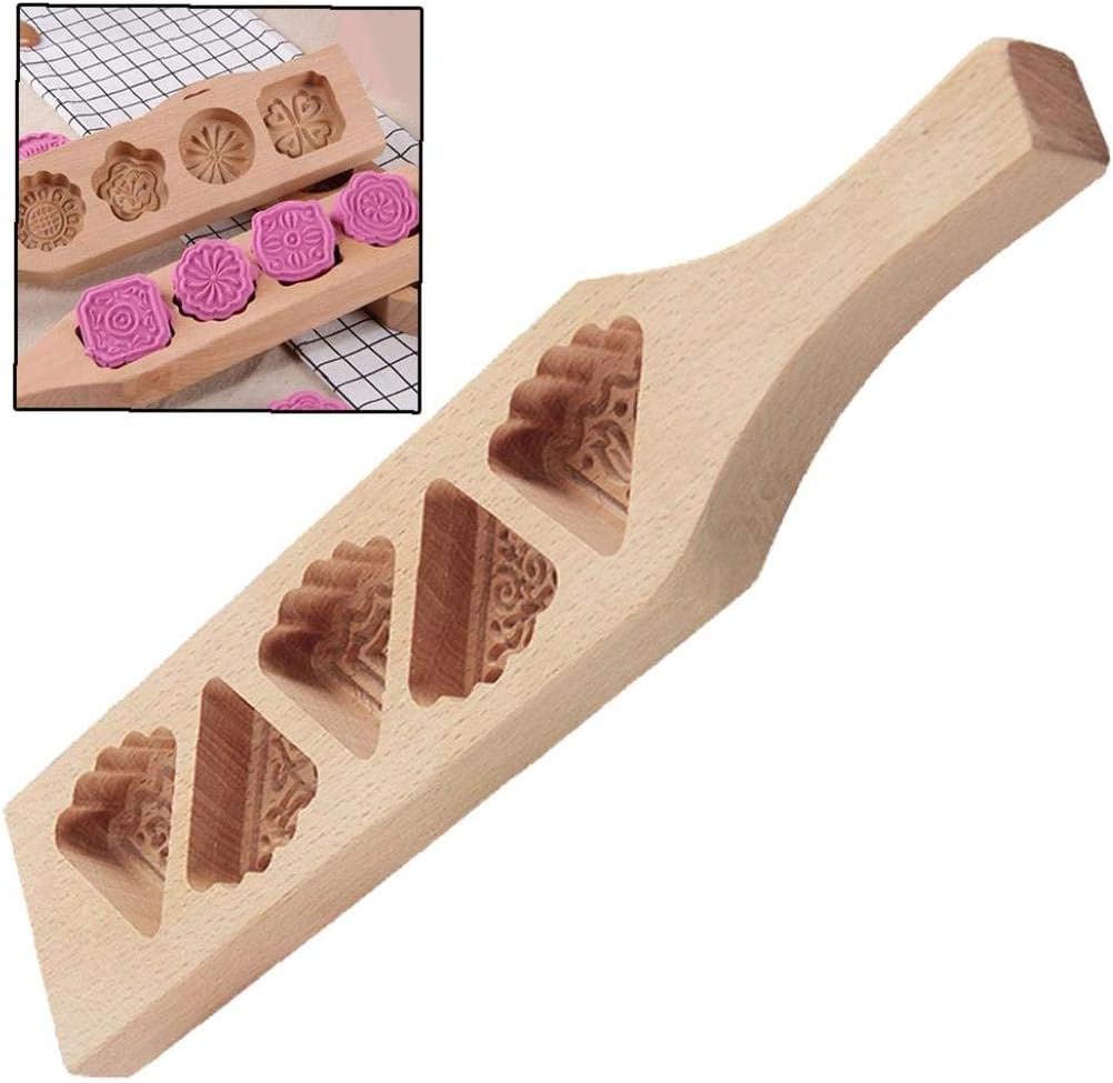 Wooden Cookie Molds Chinese Autumn Festival Moon Cakes Mould Muffin Mooncake Biscuit Chocolate Pumpkin Pie