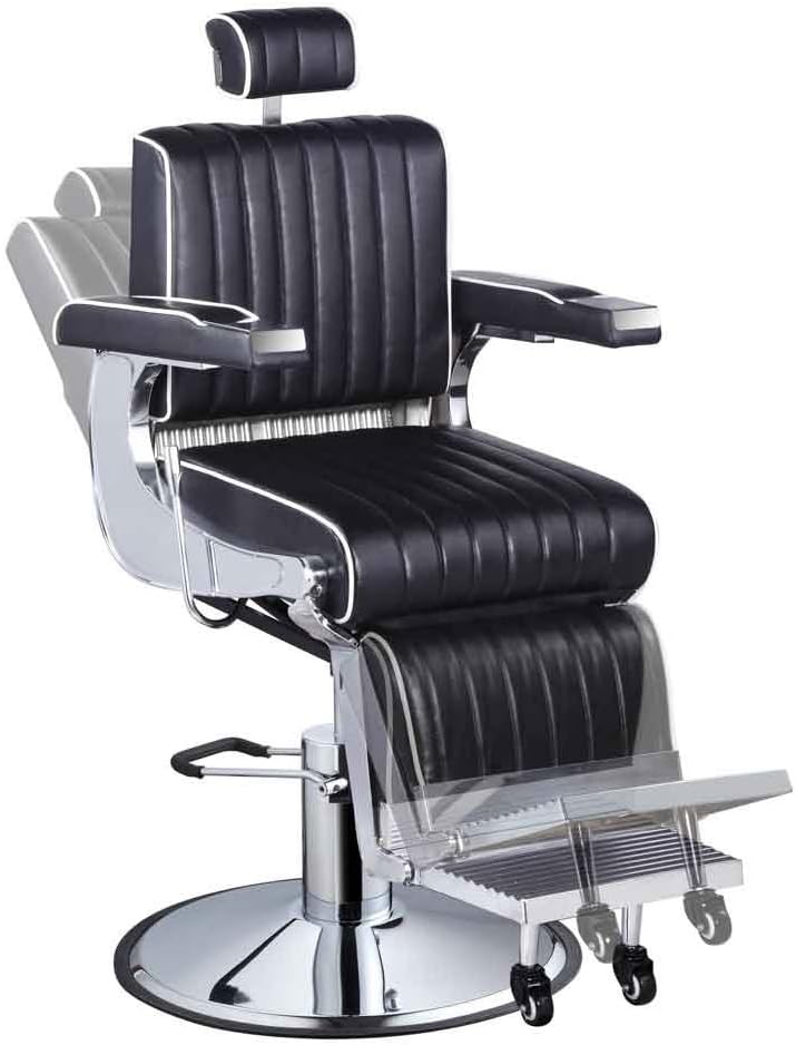 BEAUTY HEAVY DUTY BARBER CHAIR ALL PURPOSE RECLINING BARBER STYLIST CHAIR - BELGRANO