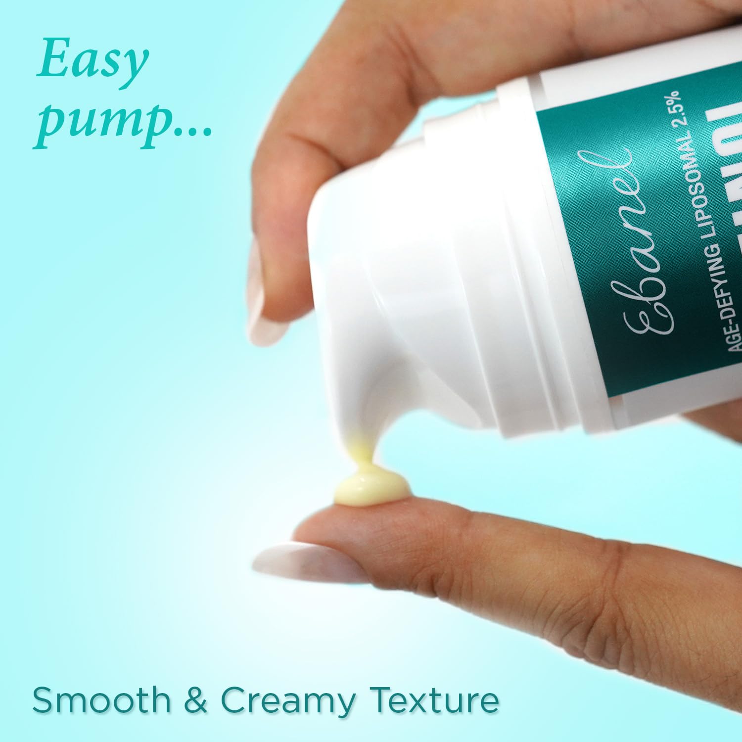 Ebanel 2.5 Retinol Cream Face Moisturizer with Peptides, Vitamin C, Hyaluronic Acid, Anti Aging