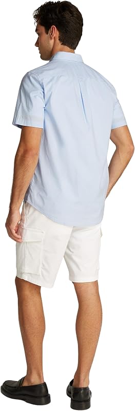 Chemise Homme Flex Poplin Solid Manches Courtes, Bleu (Sweet Blue), S — photo 2 sur 6