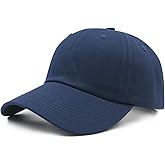 Waldeal Oversized Baseball Hats for Men Big Heads, Adjustable Cotton Large XL Plain Baseball Cap