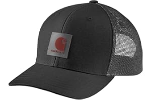 Carhartt Mens Rugged Flex Twill Mesh-Back Logo Patch Cap