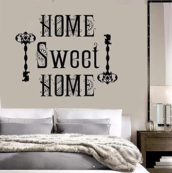 Cita De Vinilo Removible Tatuajes De Pared Hogar Dulce Hogar