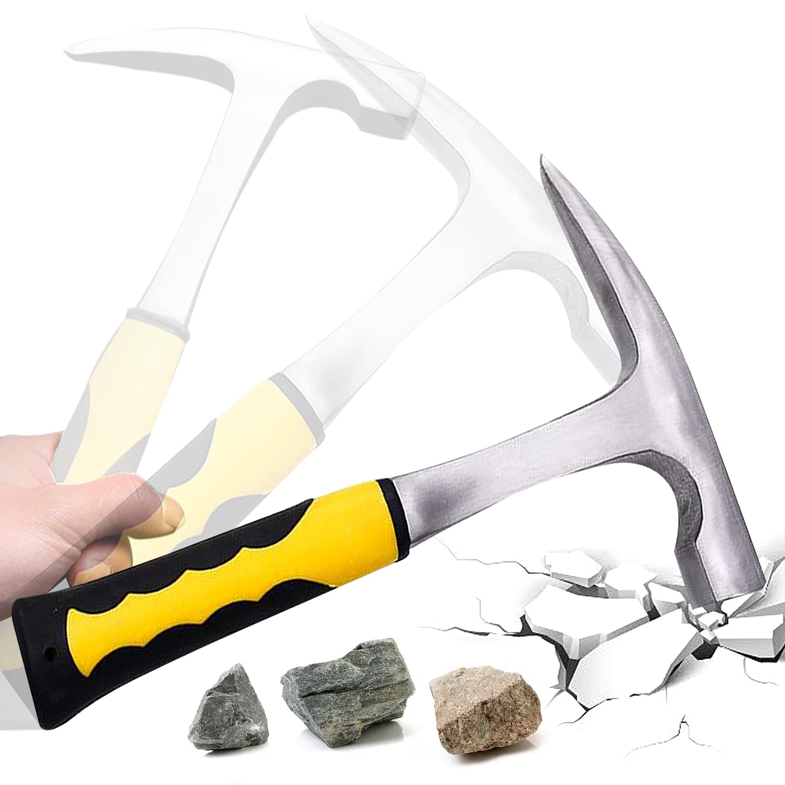 Behone Brick and Fossil Hammer for Mining and Prospecting
