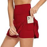 American Trends High Waist Pleated Tennis Skirt with Pockets Skorts Skirts for Women