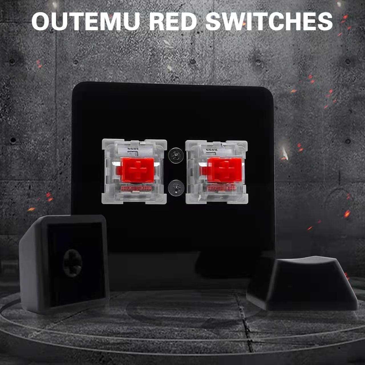 NONO OSU keypad 2-Key Red axis Gaming USB Keyboard,Hotswap Mechanical Keyboard,Mini Mechanica RGB keypad for macros and Rhythm Games.