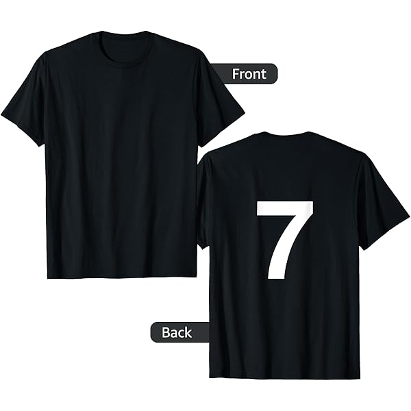 ★ Numbering★ 7411 N24SR04 Amazon.com: Number 4 Numbered Shirt Number on Back T-Shirt