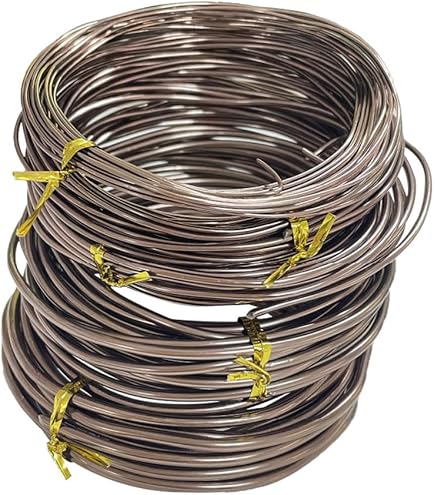 10 rouleaux de fils de bonsaï en aluminium anodisé Fil d'entraînement