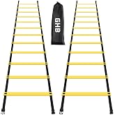 GHB Pro Agility Ladder Agility Training Ladder Speed 12 Rung 20ft with Carrying Bag