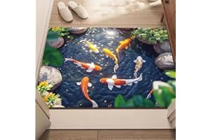 3D Illusion Rug Hole, 3D Hole Rug – Trap Optical Illusion Doormat, Bottomless Non-Slip Rugs for Entrance, Stairs, Bathroom, P