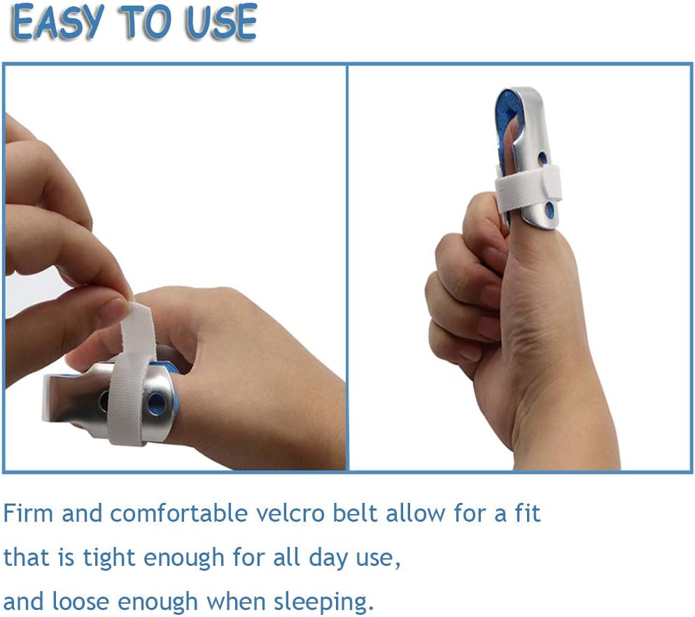 BRMDT Trigger Finger Splint, Aluminum Thumb Splint Finger Support for Promote The Rehabilitation of Finger Fracture Fingers/Bent Finger, Finger Splints for Straightening (Mixed): Health & Personal Care