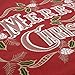 GRELUCGO Set of 2 Embroidered Christmas Holiday Throw Pillow Case Cover, Decorative Sofa Cushion Covers, Square 18 x18 Inch