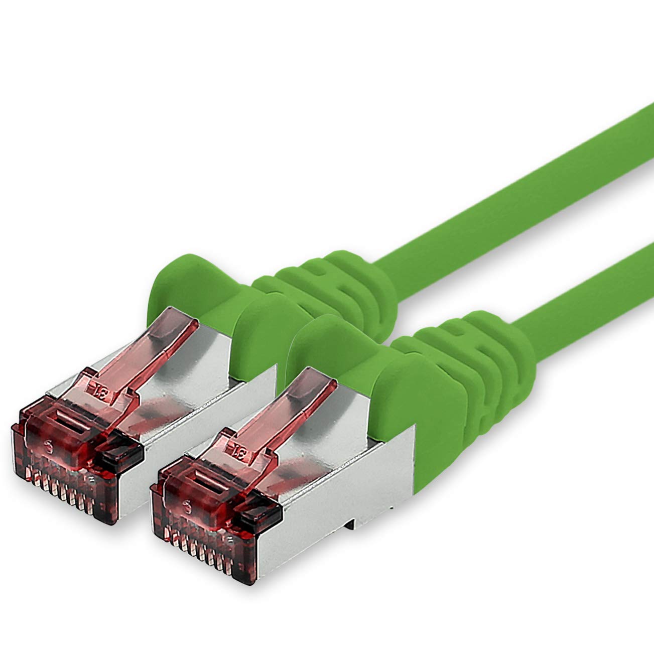 freiwerk Network cable Cat.6 0.25m green - 1 x Ethernet cable Lankabel Cat6 Lan network cable Sftp Pimf patch cable 1000 Mbit s
