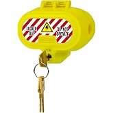 BOZZYS Plug Locks for Power Cords with Keys, 3.5 x 2 x 3 Inch | Small Self-Locking Cover, No Padlock Required, Electrical Plug Lockout, Prevents Accidental Use, OSHA Safety