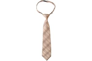 Retreez Tartan Plaid Styles Woven Microfiber Pre-tied Boy's Tie