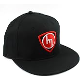 Old School M Rotor - Baseball Cap - Flat Brim Hat (Red) Rotary Engine Wankel Fans!