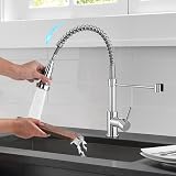 Peppermint Chrome Pull Down Kitchen Tap 360° Swivel UK 1 Hole view 2