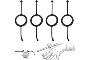 4Pcs Black Billiard Aiming Training Aid, Pool Billiards Table Accessories Supplies Cue Ball Trainer for 2-1/4" Balls Easy to 