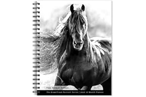 The BrownTrout Portrait Series: The Noble Horse | 2026 6 x 7.75 Inch Spiral-Bound Wire-O Weekly Engagement Planner Calendar | New Image Every Week | Pets Equestrian
