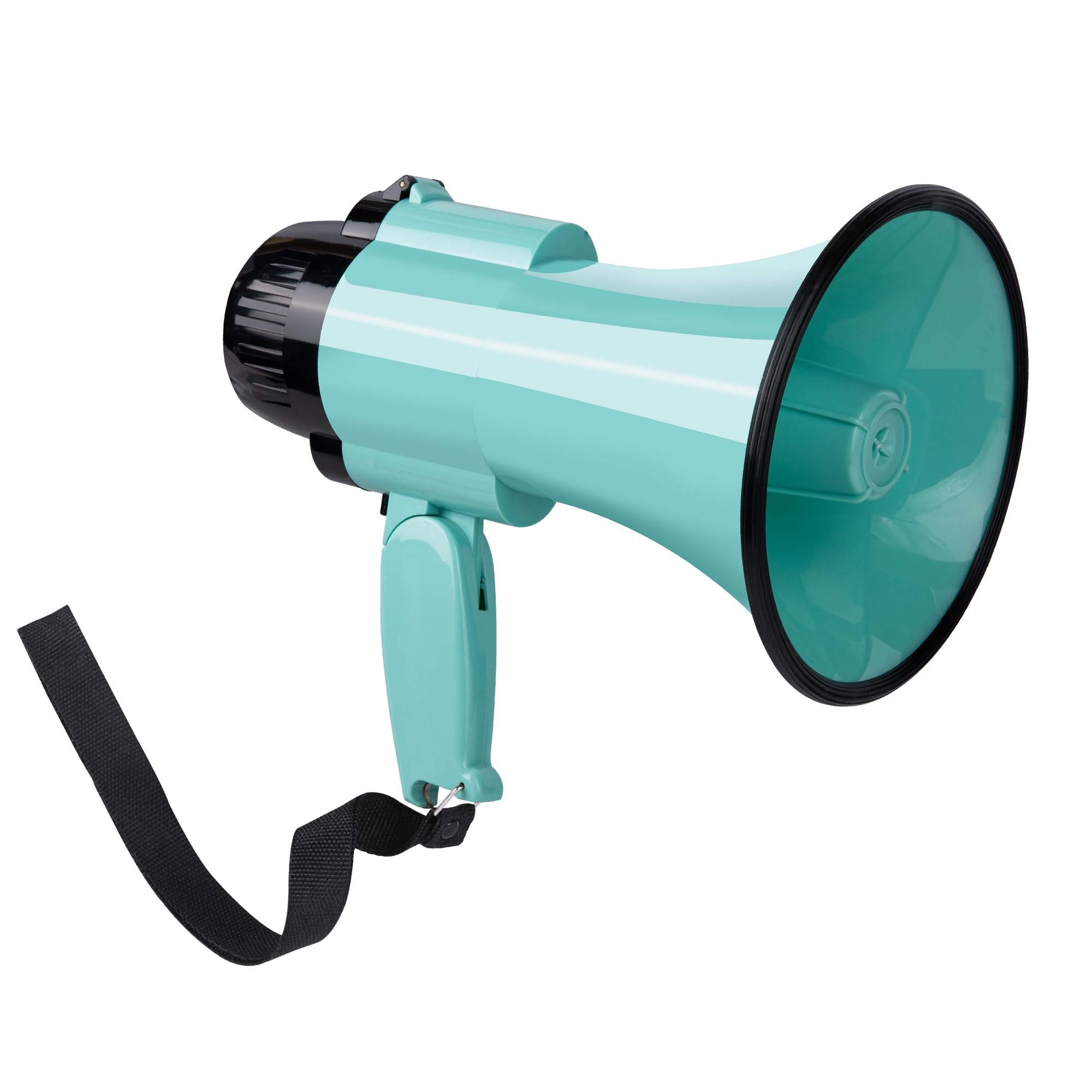 Photo 1 of 30 Watt Power Portable Megaphone Bullhorn Speaker Voice, Siren/Alarm and 240S Recording with Volume Control and Strap (Teal)