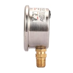 MEASUREMAN 1-1/2" Dial Size, 304 Stainless Steel