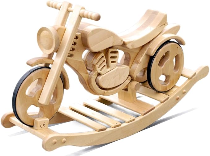 Pioniers Verkauf Rocking motorbike wooden motorbike rocking toy swing