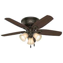 Hunter Fan Company, 51090, 42 inch Builder Snow