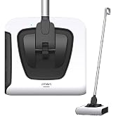 FMART FM-009 Cordless Electric Floor Sweeper &mdash; Lightweight One-Hand Operation with Flexible Handle, Quiet Design, Powerful High-Speed Edge Brush, for Hard Floors, Corners &amp; Low-Pile Carpets