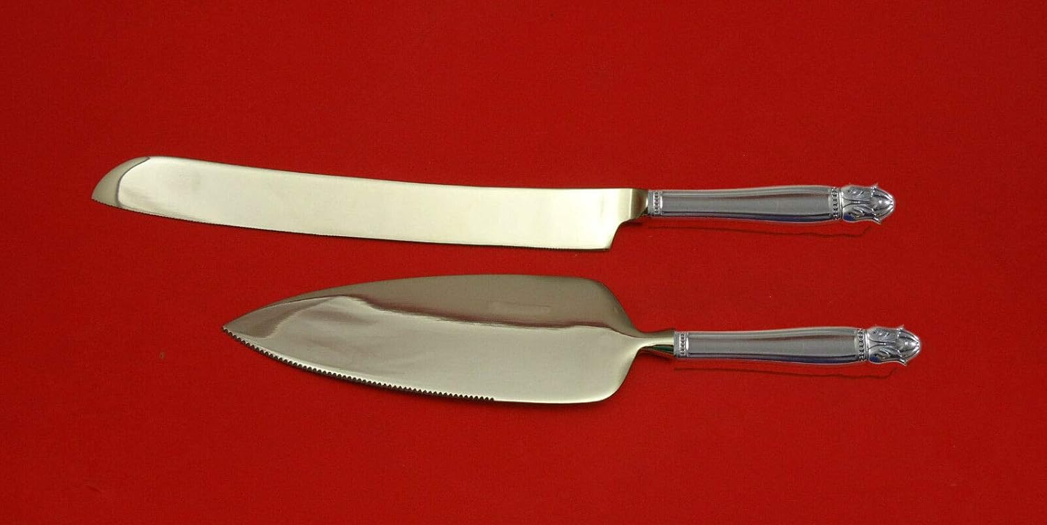 Danish Princess by Holmes & Edwards Plate Silverplate Wedding Cake Set Custom