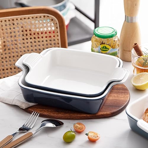 Sweejar Ceramic Baking Dish, x Cake Baking Pan for Brownie