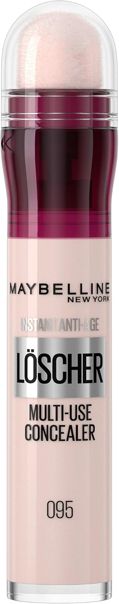 Maybelline New York Instant Anti-Age Effekt Löscher Concealer gegen Augenringe & Falten, Mit Goji-Beere & Haloxyl, Mikro-Lösch-Applikator für präzises Abdecken, Nr. 95 Cool Ivory, 6,8ml